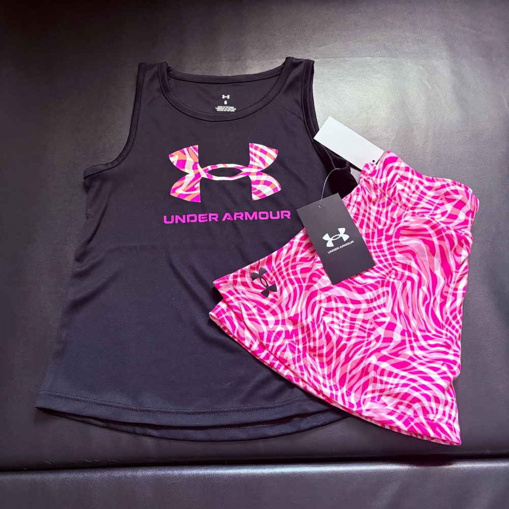 NWT Under Armour Athletic Skort Set Girls Size 6
